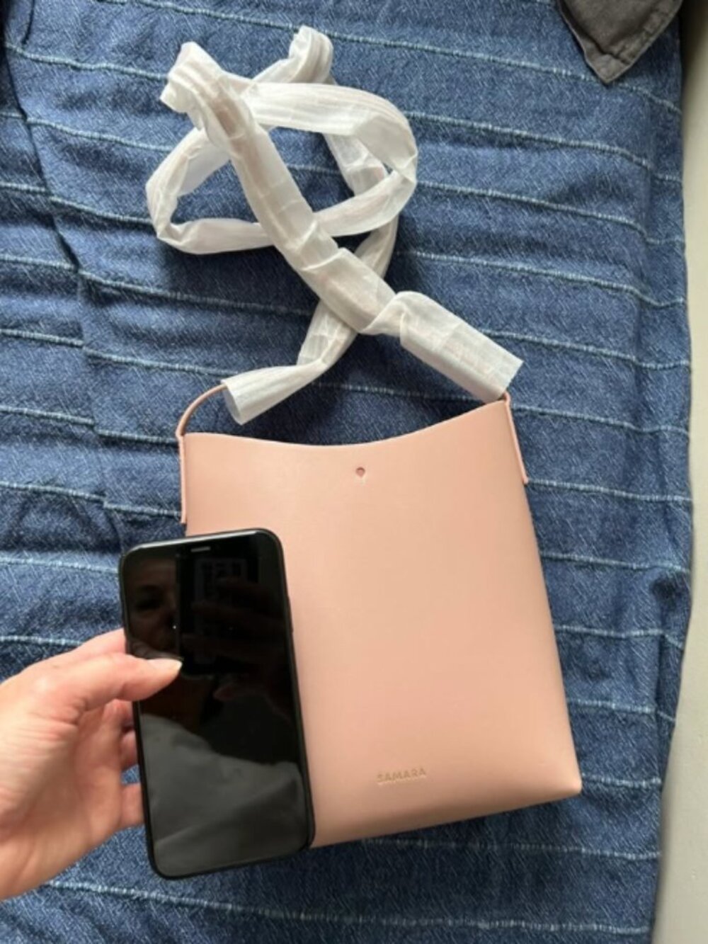 Samara vegan leather shoulder bag